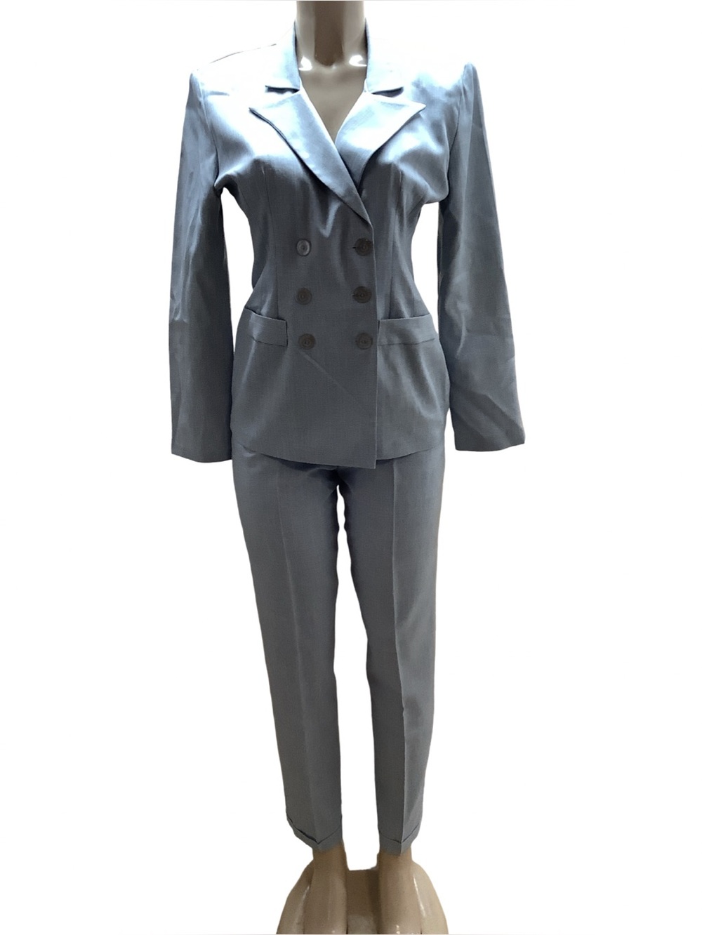 Victoria Ashley Size 5/6 New York Vintage Light blue Two-Piece Women’s Pantsuit.